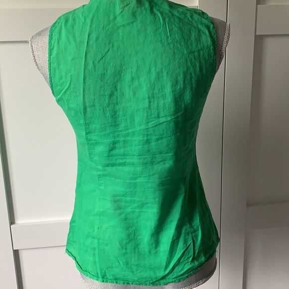 Tory Burch light summer green top size 2 - Picture 4 of 7
